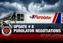 MISE À JOUR # 8 – Négociations avec Purolator