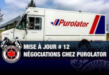MISE À JOUR # 13 – Négociations Purolator