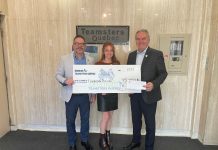 Teamsters Québec et leurs partenaires amassent 75 000 $ pour la Fondation Papillon